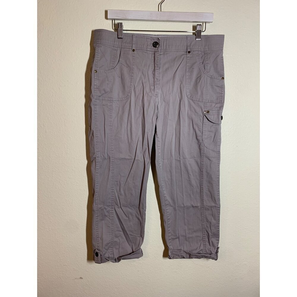 Counterparts Pants Gray Casual Capris Summer Outdoors Women's Size 14